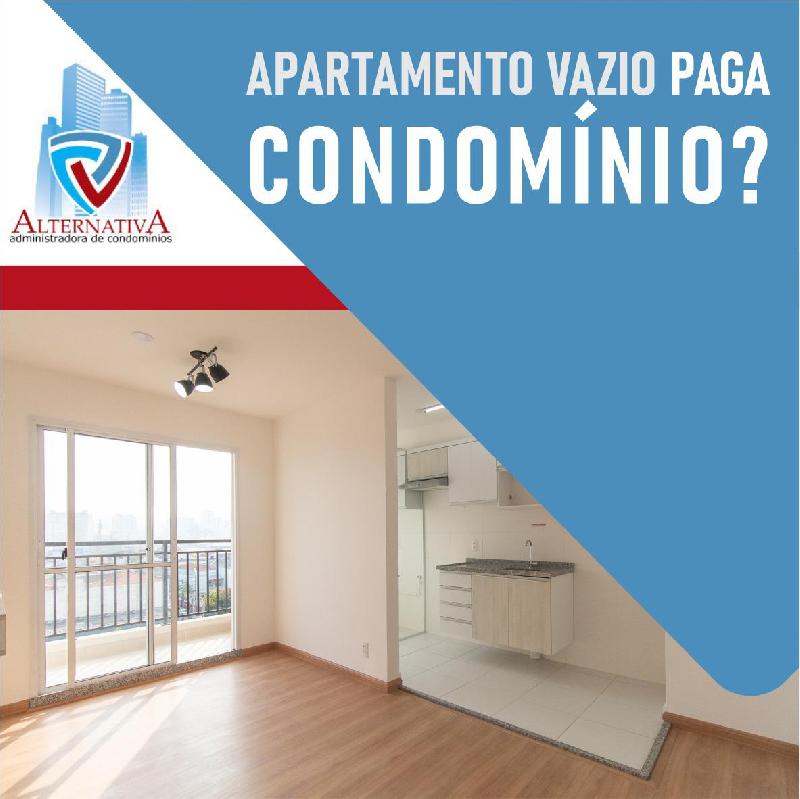 Apartamento vazio paga condomínio?